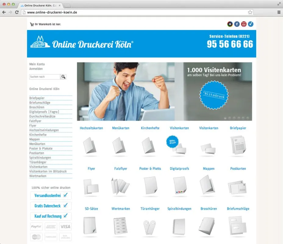 Online Druckerei Köln - Drucksachen günstig online bestellen.