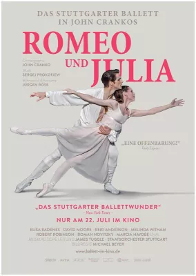 Bild: Das „Stuttgarter Ballettwunder“ erstmals auf der Kinoleinwand: John Crankos Romeo und Julia