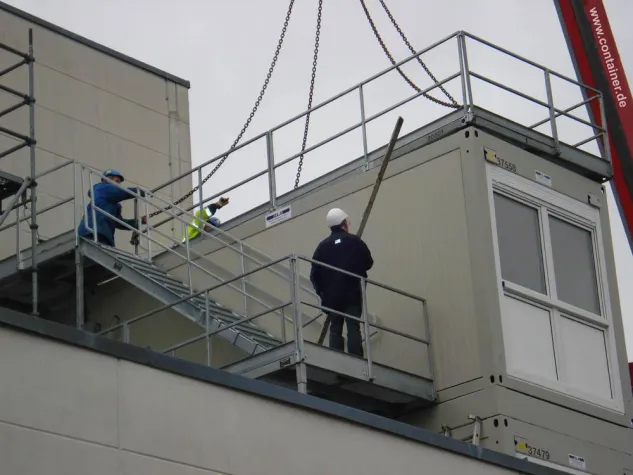 Bild: ELA-Container sind Musterlösung im Praxiszentrum der BG-Bau in Nürnberg