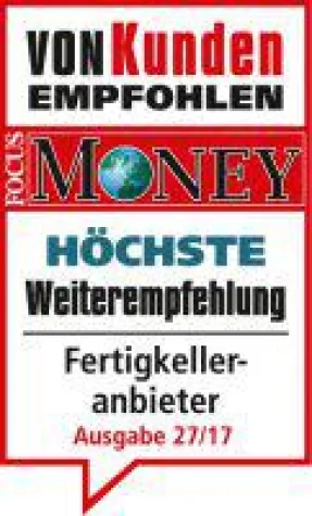 Bild: glatthaar-fertigkeller gehört zu den bundesweit 70 besten Unternehmen mit höchster Weiterempfehlungquot