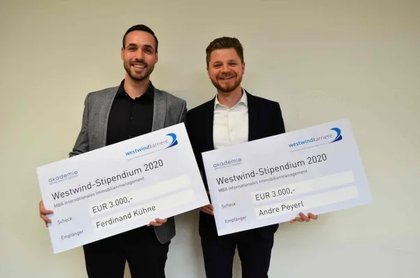 Bild: WESTWIND fördert Studierende im MBA-Studiengang Internationales Immobilienmanagement an der Uni Biberach