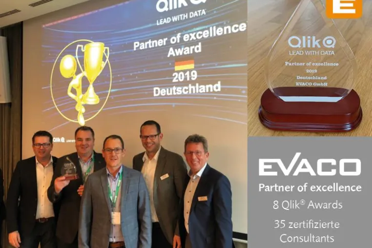 Top aufgestellt im Consulting – Qlik lobt Qualität der EVACO Bild: Top aufgestellt im Consulting – Qlik lobt Qualität der EVACO