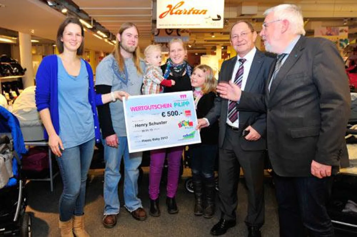 Viel Freude gab es bei der Familie Schuster