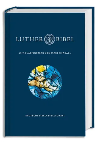 Bild: Lutherbibel mit Glasfenstern von Marc Chagall