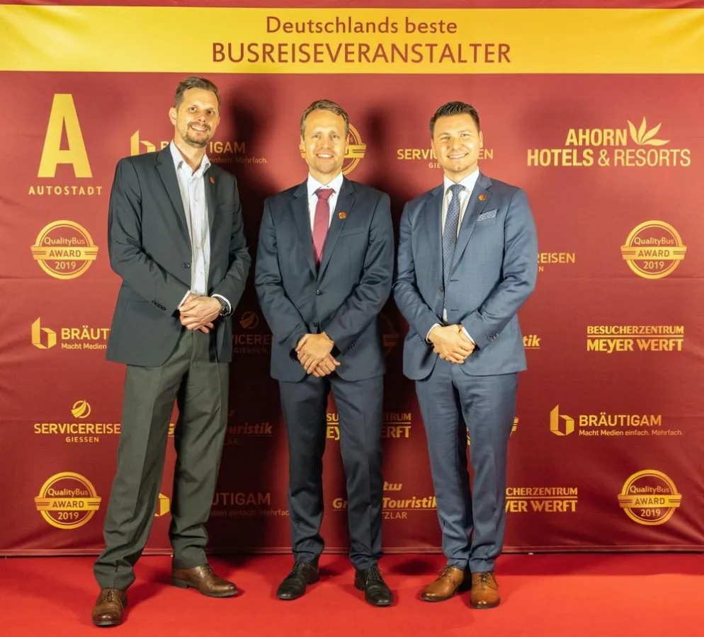 Matthias Kopp (mitte), Daniel Korb (links) und Maurice Masternak (rechts)