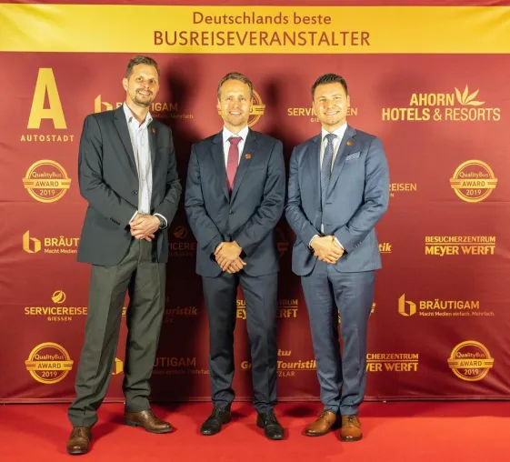 Bild: QualityBus Award 2019 – Auszeichnung der besten Busreiseveranstalter