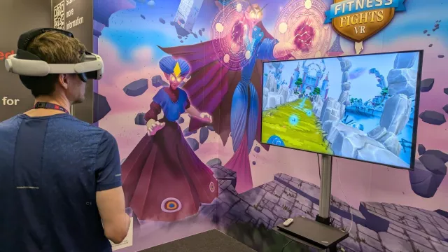 Bild: Gaming trifft Sport: NUROMEDIA präsentiert „Fantasy Fitness Fights VR“ auf der ISPO München 2024