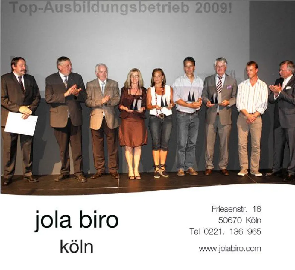 Top Ausbildungsbetrieb 2009 - Jola Biro