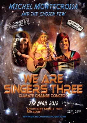 Bild: Michel Montecrossa's 'We Are Singers Three' Concert bringt Cyberrock-Power & Electronica ins Omnidiet
