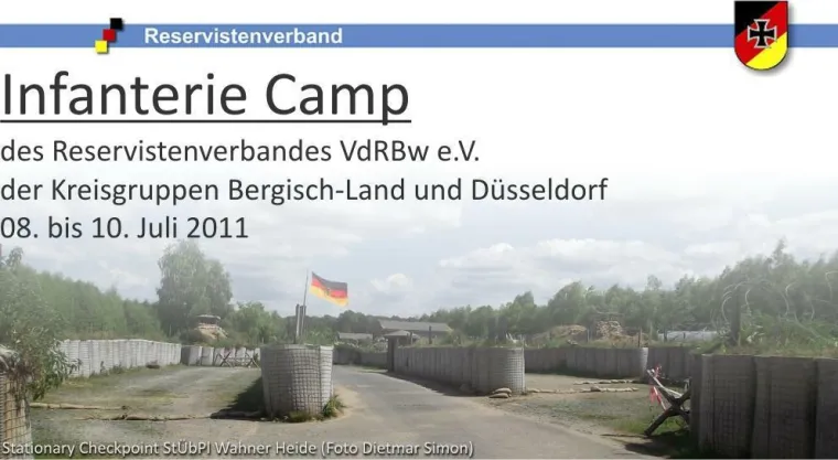 Bild: Reservistenverband veranstaltet Infanterie Camp