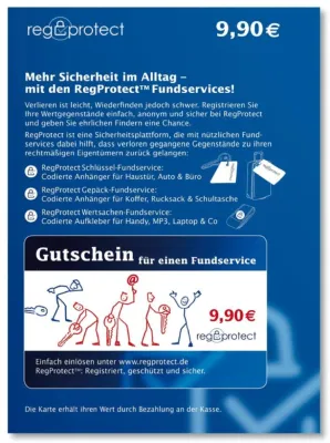 Bild: Mehr Sicherheit schenken - RegProtect™ jetzt in über 800 Postbank Filialen