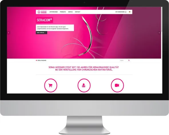 Bild: Nadelstiche müssen sitzen - amadeus relauncht Website von SERAG-WIESSNER