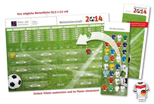 Außergewöhnliche Werbedrucksachen zur Fußballweltmeisterschaft Bild: Außergewöhnliche Werbedrucksachen zur Fußballweltmeisterschaft