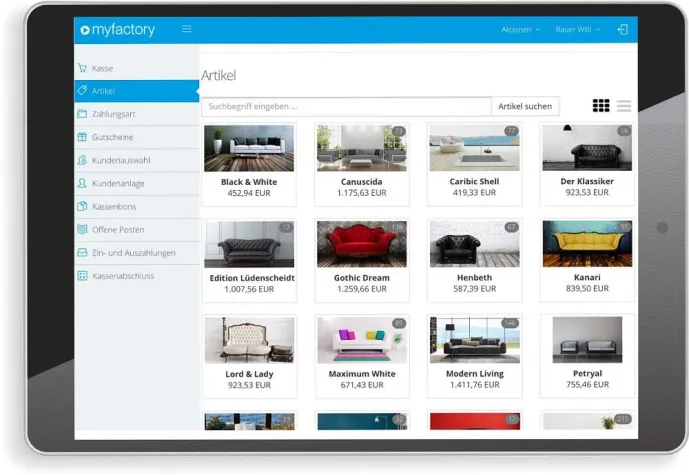 Kasse aus der Cloud: Myfactory digitalisiert den Point of Sale Bild: Kasse aus der Cloud: Myfactory digitalisiert den Point of Sale