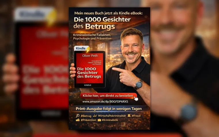 Oliver Peth veröffentlicht „Die 1000 Gesichter des Betrugs“ Bild: Oliver Peth veröffentlicht „Die 1000 Gesichter des Betrugs“