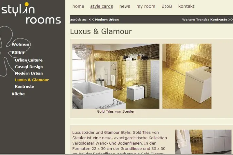 Bild: Wohntrends: Glamour und Luxus