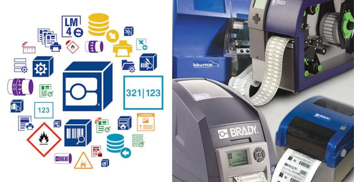 Etiketten- und Schilder-Software Brady-Workstation für Brady-Drucker