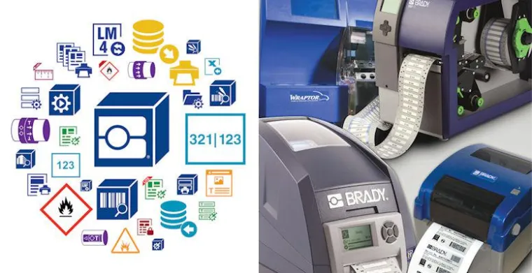 Bild: Etiketten- und Schilder-Software Brady-Workstation für Brady-Drucker