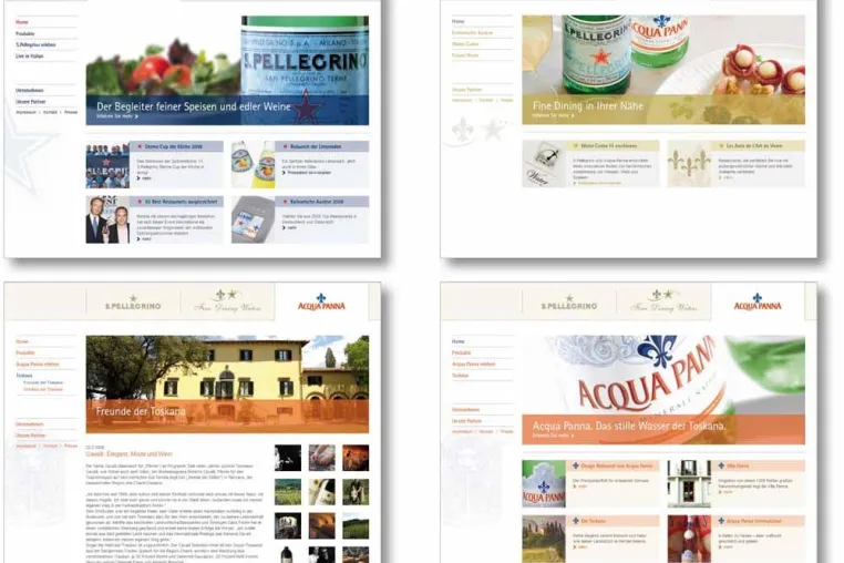 Bild: Kulinarische Welten per Mausklick - S.Pellegrino und Acqua Panna beeindrucken mit neuem Webauftritt