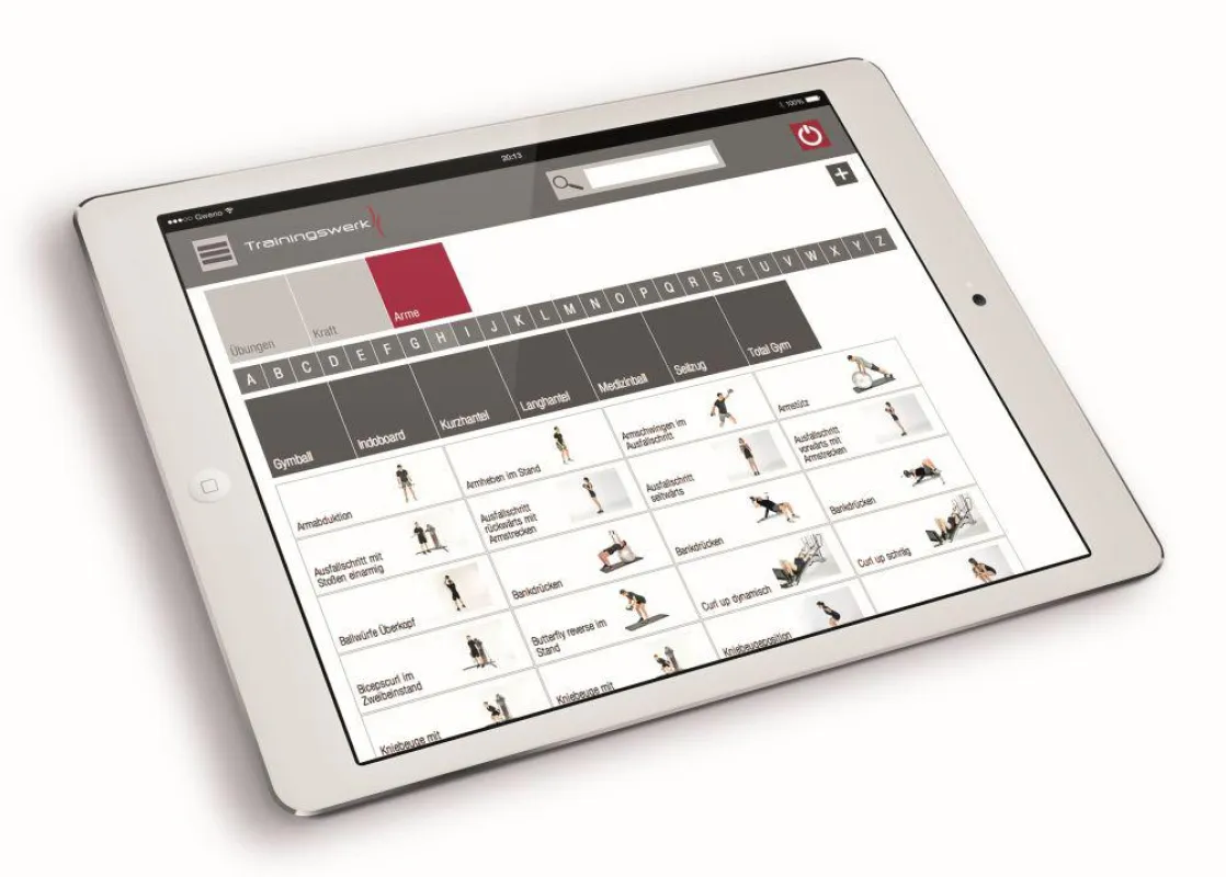 Trainingssoftware „Trainingswerk mit professionellem und individualisierbarem Layout