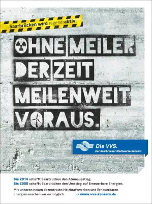 „Saarbrücken wird regeneraktiv“ - Haag entwickelt Energiekampagne für die VVS Bild: „Saarbrücken wird regeneraktiv“ - Haag entwickelt Energiekampagne für die VVS