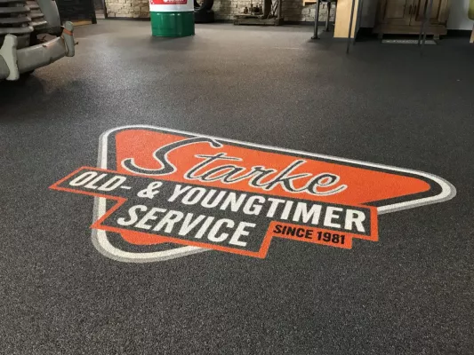 Bild: Steinteppich Logo - Der Eyecatcher für Eingang und Empfang