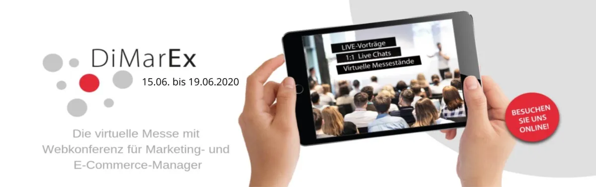 DiMarEx - Virtuelle Messe mit Webkongress ab 15.06.2020