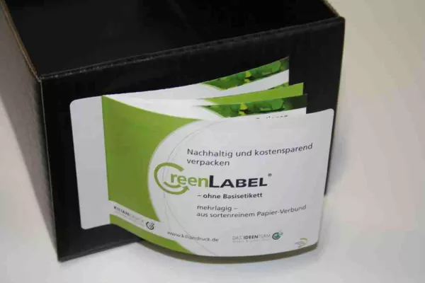 Bild: GreenLABEL und recyLABEL - die neue Etiketten-Generation von KilianDruck: nicht nur grün, sondern nachhaltig
