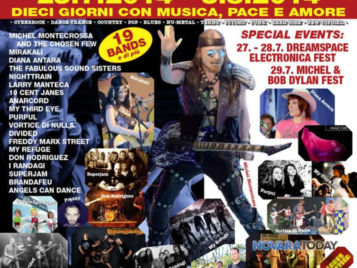 Festivalposter: Spirit of Woodstock Festival 2014 in Mirapuri, Italien