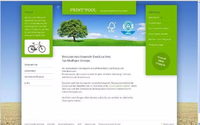 Bild: Zum Relaunch bei Print Pool ein Klimabike von Falk Bikes - Gewinnchance aus ökologisch umsichtiger Produktion