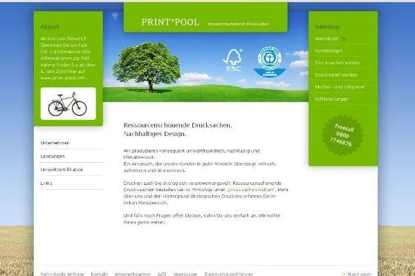 Bild: Zum Relaunch bei Print Pool ein Klimabike von Falk Bikes - Gewinnchance aus ökologisch umsichtiger Produktion