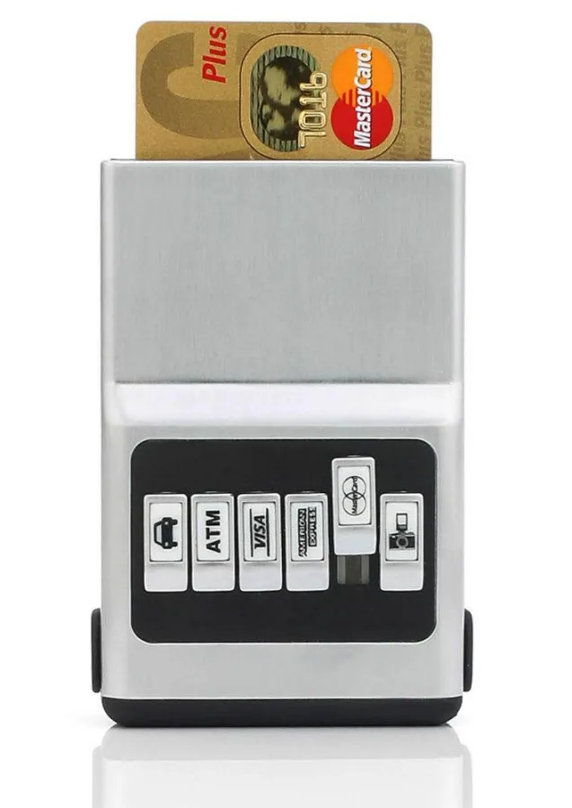 acm Kreditkartenetui - silver