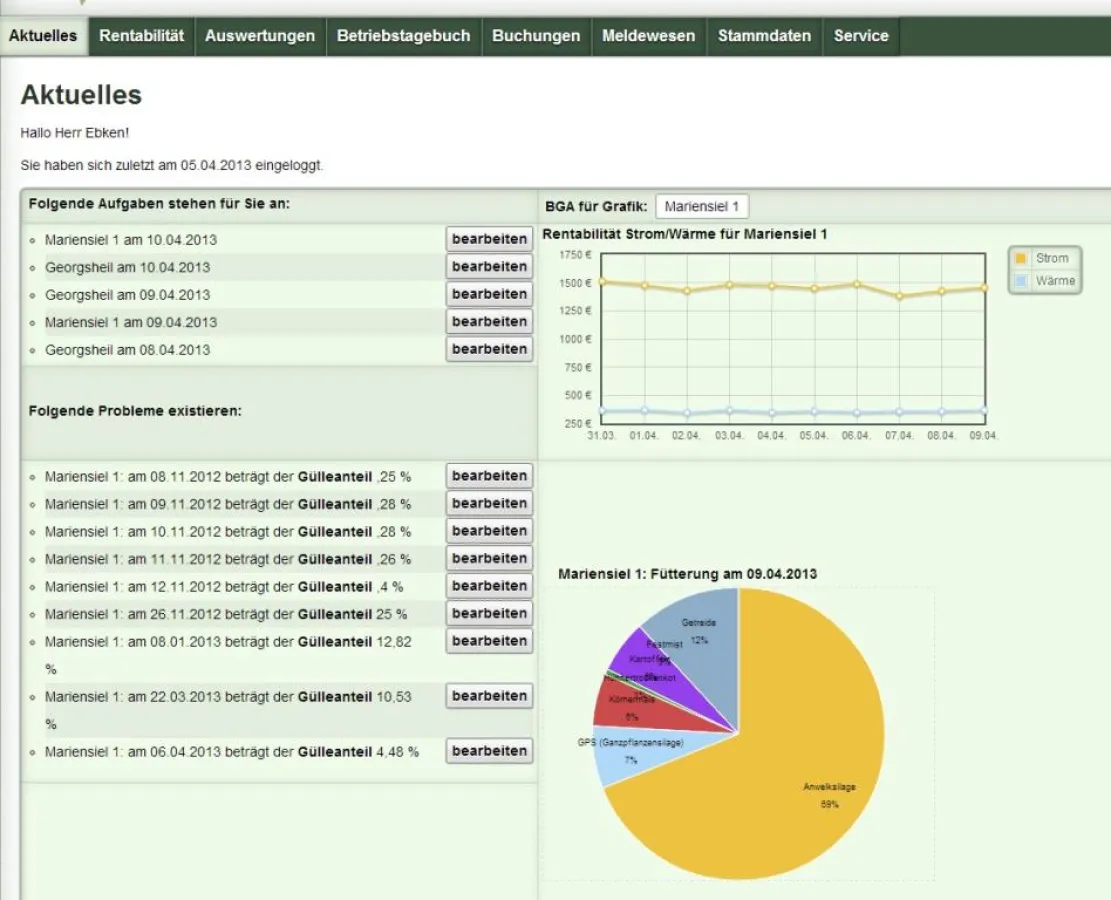 BOGIS - Software für Biogasanlagen - neues Release