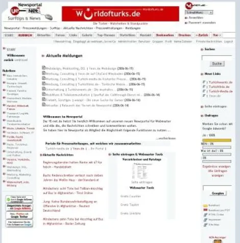 Das Newsportal im Ye-net.de Bild: Das Newsportal im Ye-net.de
