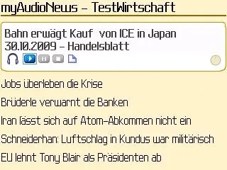 Bild: myAudioNews.de lanciert BlackBerry Application