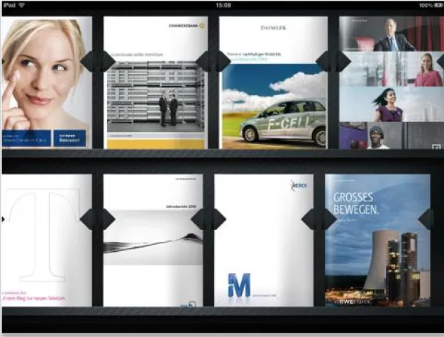 Bild: Report Investor App: Geschäftsberichte deutscher Unternehmen auf dem iPad