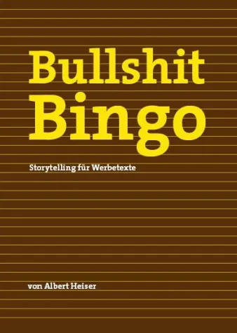 Bild: Bullshit Bingo, Storytelling für Werbetexte