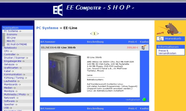 Bild: Online-Shop, jetzt auch für den ungeübten Shop-Betreiber möglich