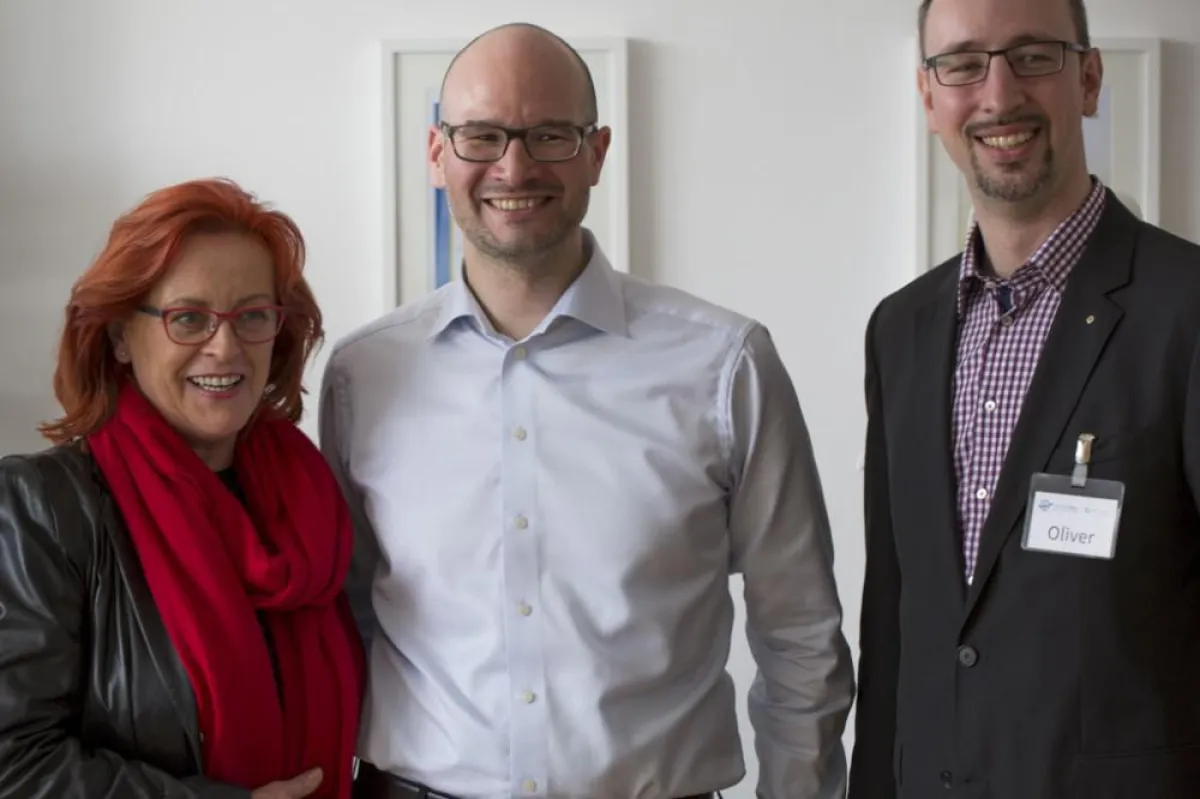 B. Zoschnik,BVMW; C. Vossel,CCVOSSEL,O. Reinsch, jobEconomy  Foto: CCV