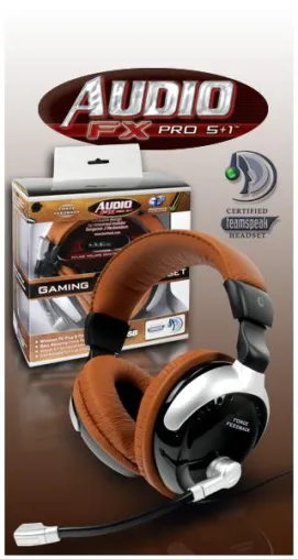 Bild: Stilvoller Lauschangriff - GAMERSWARE präsentiert eDimensional AudioFX Pro 5.1 Gaming Headset