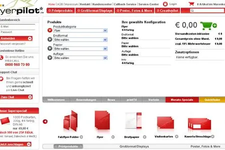 Direkt zum Druckpreis: Der Quickfinder von Flyerpilot Bild: Direkt zum Druckpreis: Der Quickfinder von Flyerpilot