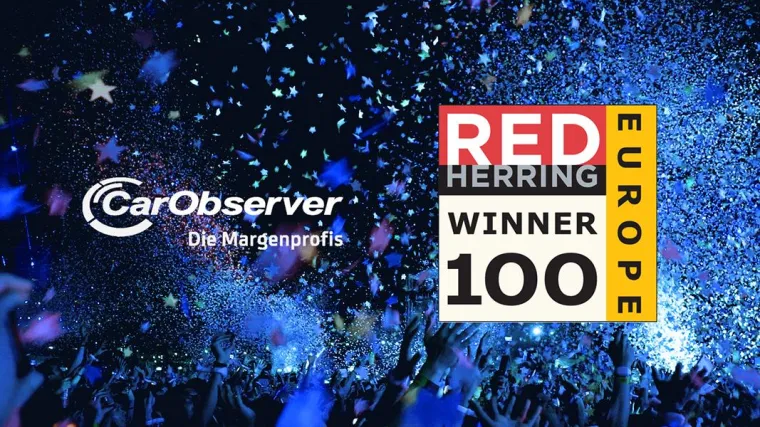 Bild: Die Margenprofis des CarObserver sind Gewinner des Red Herring Top 100 Europe Awards 2020