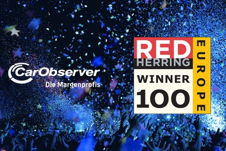 Die Margenprofis des CarObserver sind Gewinner des Red Herring Top 100 Europe Awards 2020 Bild: Die Margenprofis des CarObserver sind Gewinner des Red Herring Top 100 Europe Awards 2020