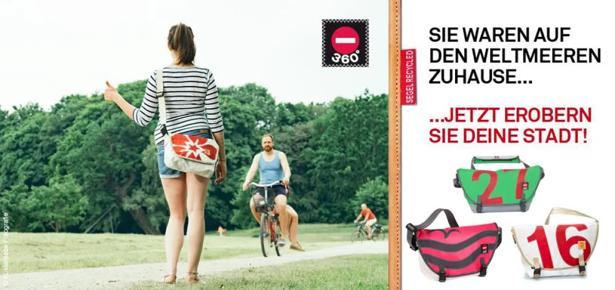 360° Taschen im eigenen Design erobern deine Stadt