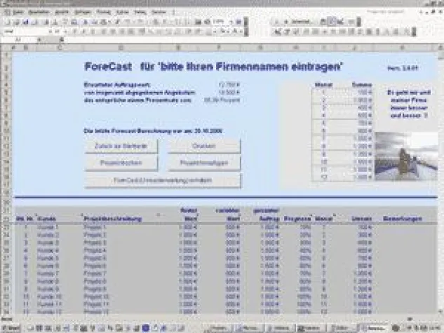 Bild: Angebote und ausstehende Aufträge fest im Griff haben