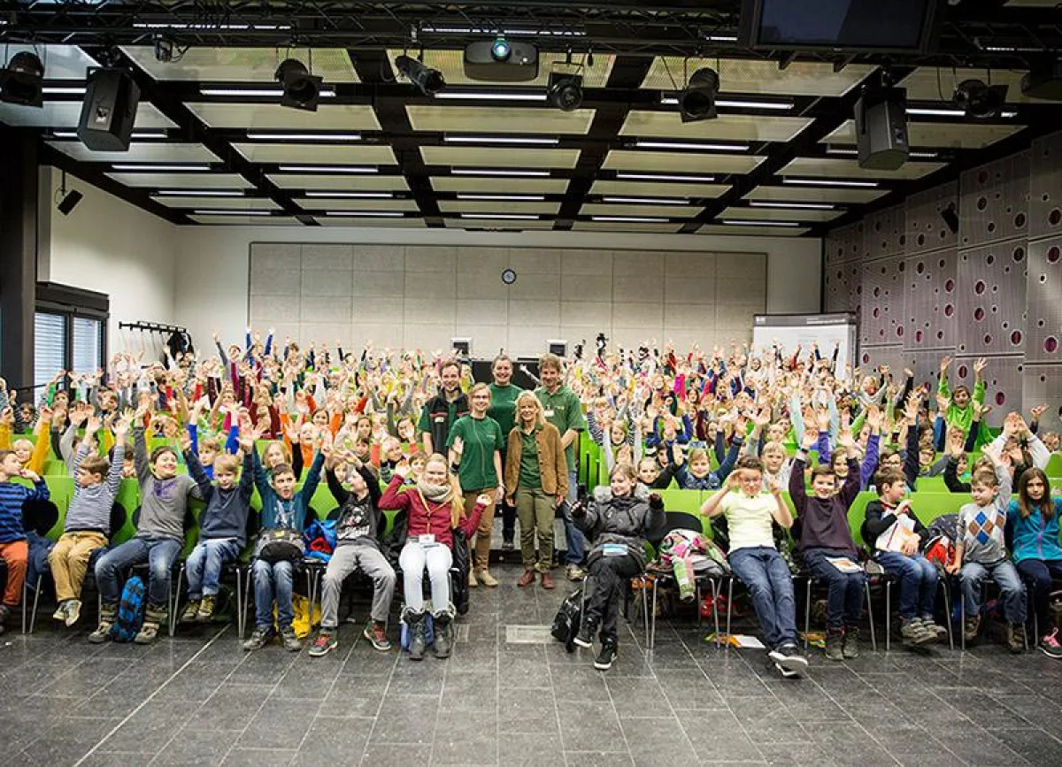 KinderHochschule mit Thomas Schwerdt vom RUZ Nationalpark Harz an der Hochschule Harz.
