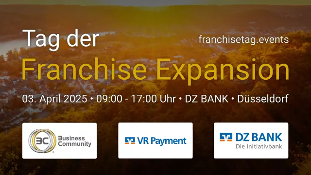 Bild: Tag der Franchise Expansion am 03. April 2025 - Lernen Sie von den Besten und erweitern Sie Ihr Netzwerk