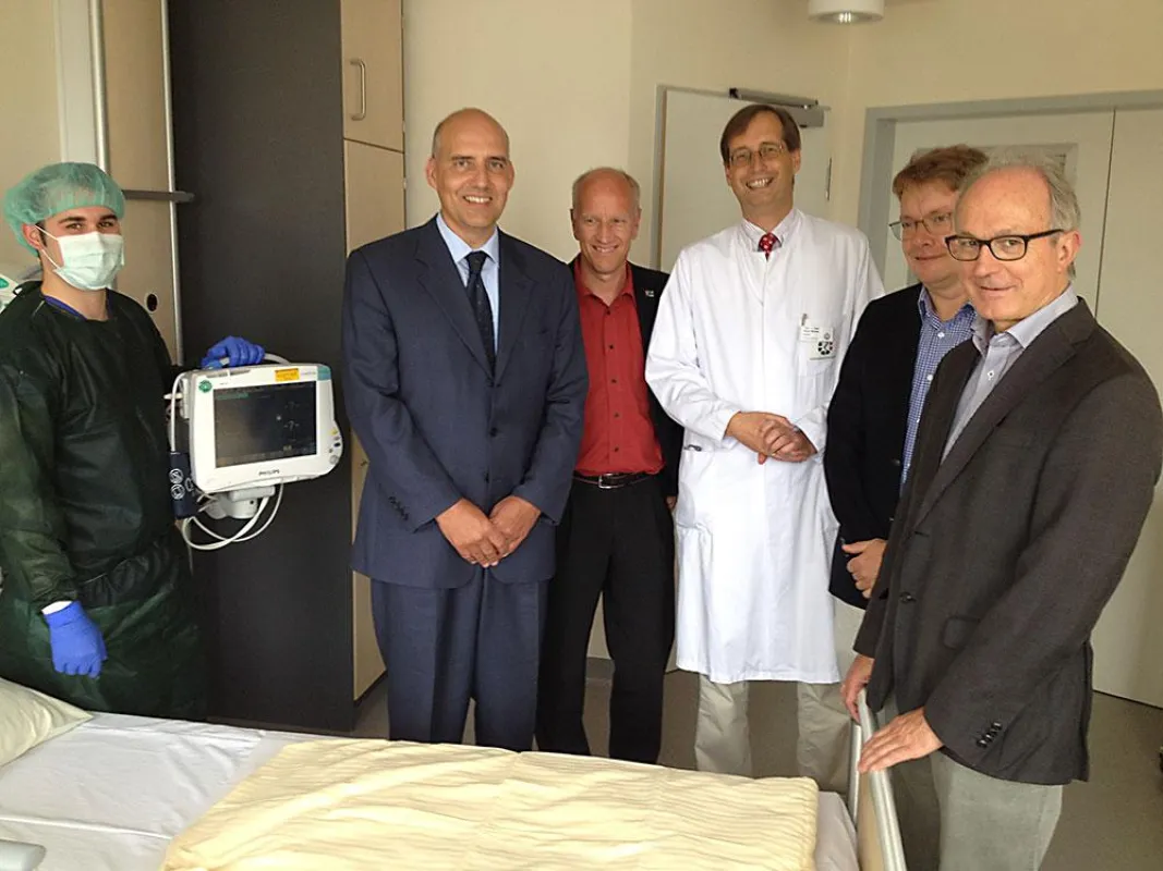 Bei der Eröffnung der Klinik für Infektiologie