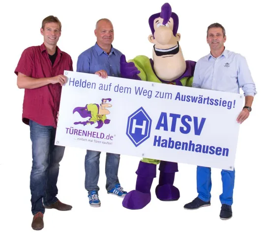 Onlineshop Tuerenheld.de wird zweiter Hauptsponsor der 1. Handball-Herren des ATSV Habenhausen Bild: Onlineshop Tuerenheld.de wird zweiter Hauptsponsor der 1. Handball-Herren des ATSV Habenhausen