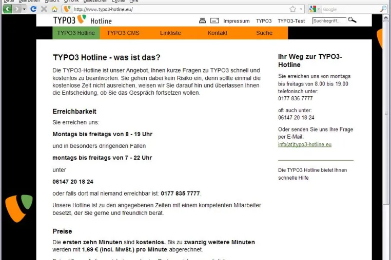 TYPO3-Hotline - Open Source mit Service Bild: TYPO3-Hotline - Open Source mit Service